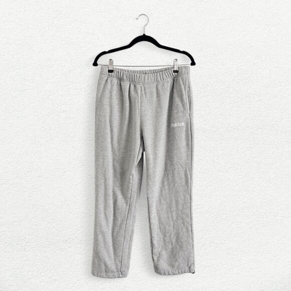 Sumibu Tiny Ol’ Sumibu Sweatpants in Grey & White - Picture 1 of 8